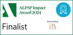 ALPSP Impact Award 2024 - Finalist badge