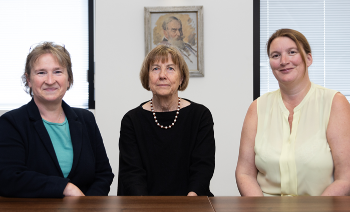 From left to right: Claire Moulton (CEO), Sarah Bray (Chair of the Board of Directors) and Katie Ward (CFO and Charity Director)